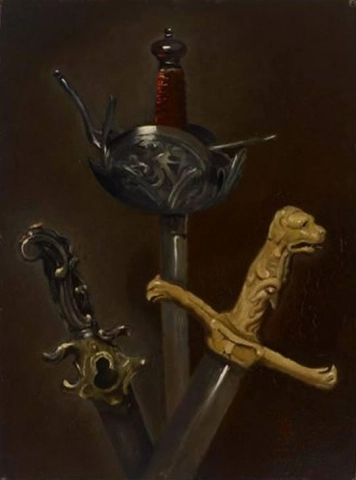 3 本の剣の柄 1838-39