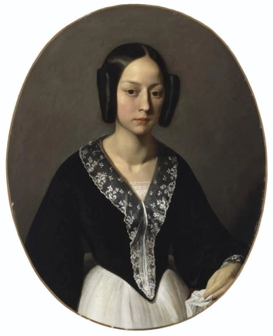 一个女人的肖像约 1842-44