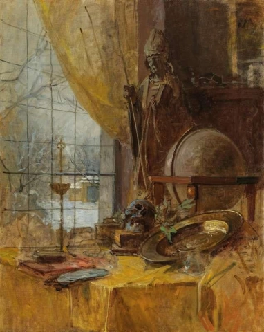 Atelieransicht hacia 1890