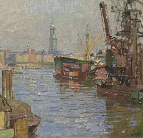 Der Hamburger Hafen Hacia 1924