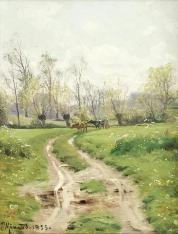 Eine Landstraße 1899