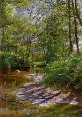 Ett flodlandskap 1897