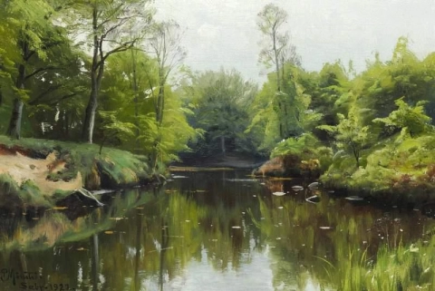A Summer Day At S By Stream 1922