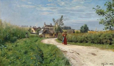 1898 年の田舎の夏の日