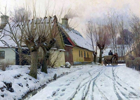 Een winterdag Hoje Taastrup 1922