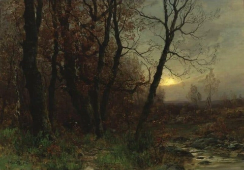 秋天的树林漫步 1914