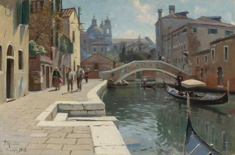 Канал в Венеции, 1928 год.
