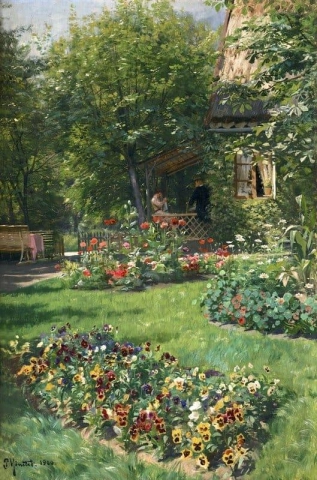 Jardim de flores 1900