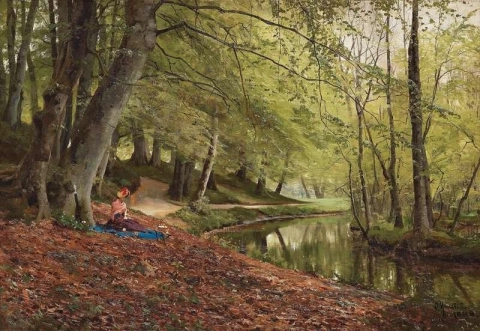 Picknick in het bos 1888
