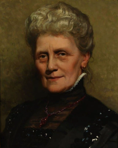 Portret van Julie Augusta Elisabeth Dilleben Nee Winther