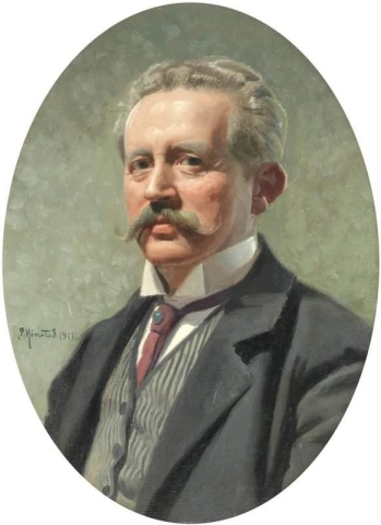 芸術家と思われる肖像画 1911