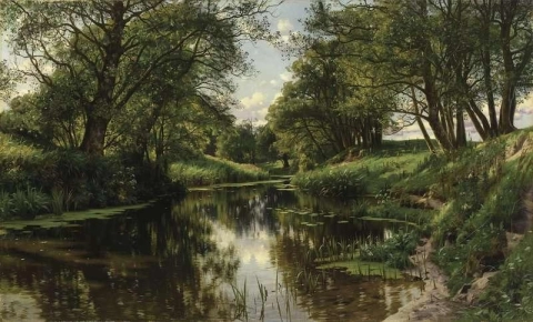 نهر المناظر الطبيعية صيف 1905