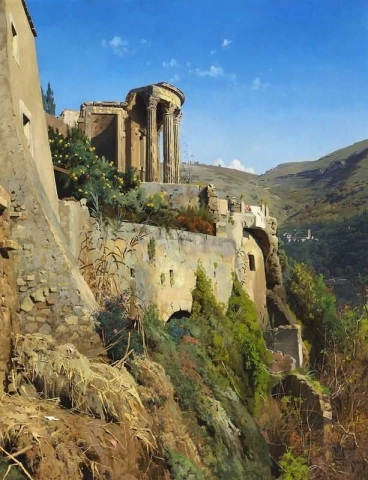 Sibyllens tempel i Tivoli 1884