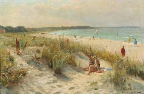 Вид с пляжа Хорнб К., 1935 год.