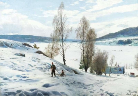 ノルウェーのオッドネスの冬