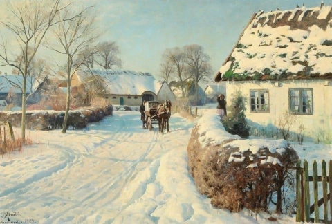 Winter Scenery From Herstedvester 1929