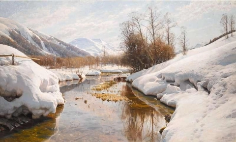 Winterzon in het Engadin 1914