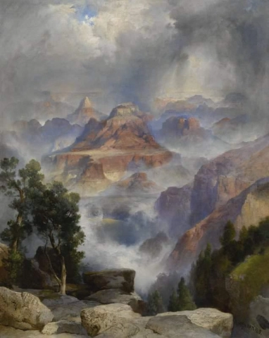 A Showery Day Grand Canyon 1919