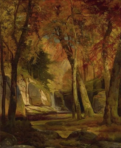Autumn Wood Scene 1868