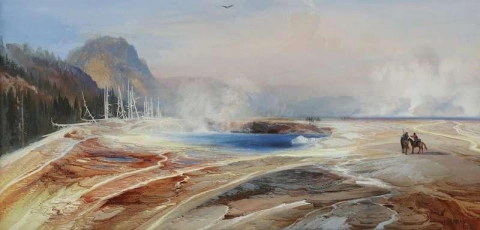 Big Springs In Yellowstone Park 1872