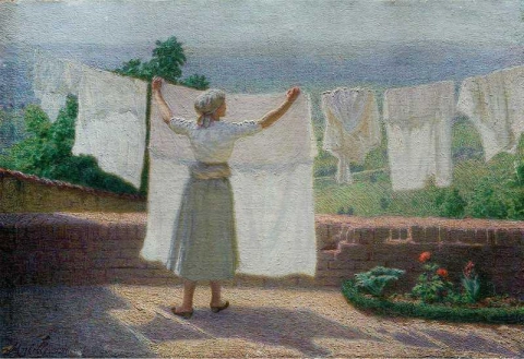Drying Clothes In The Sun