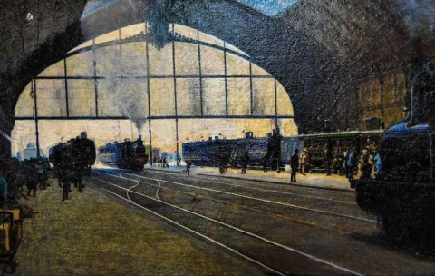 Der Hauptbahnhof von Mailand 1889
