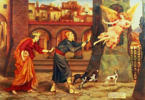 Blindness And Cupidity Chasing Joy From The City 1897