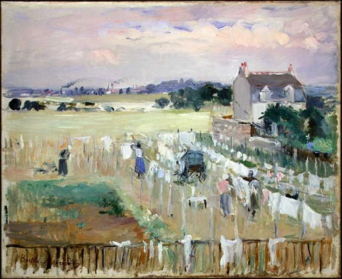 Hanging The Laundry Out To Dry 1875