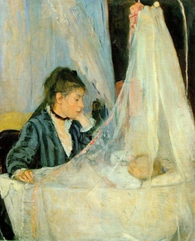 Morisot Berthe Le Berceau kehto