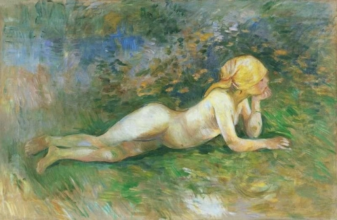 Liggende naken gjeterinne 1891