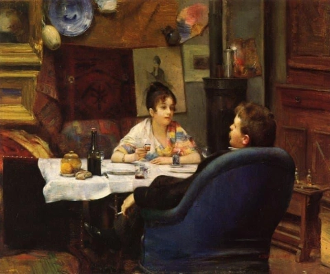 工作室午餐约 1880-83