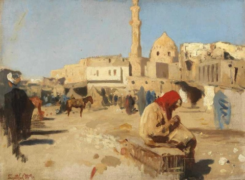 Rumele-aukio ja Sultan Hassanin moskeija Kairo