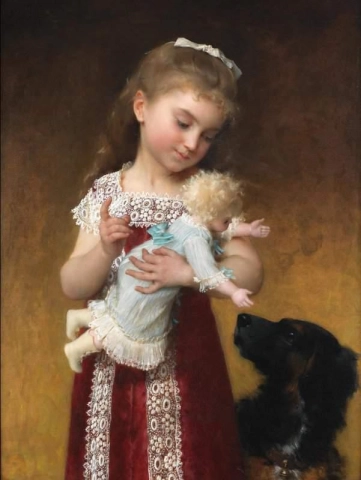 Das Mädchen und die Puppe 1882