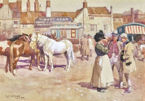 Después de la feria Ber Street Norwich 1904