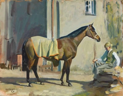 Cherrybounce и конюх, 1947 год.