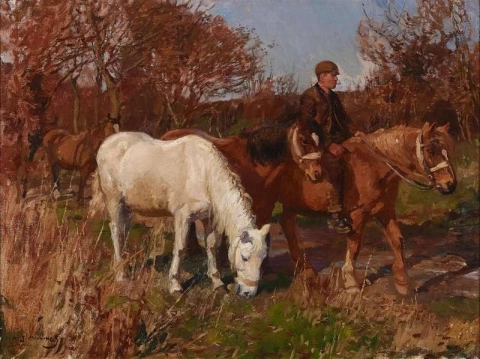 Fred Gray - Leading Home Ca. 1900