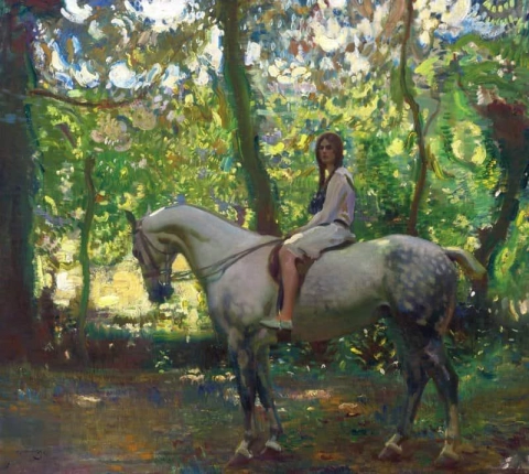 Garota a cavalo
