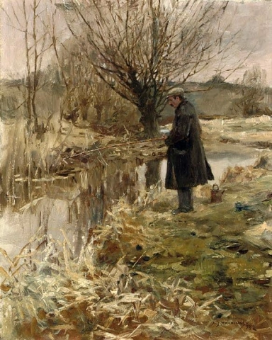 Pesca del lucio en enero de 1898