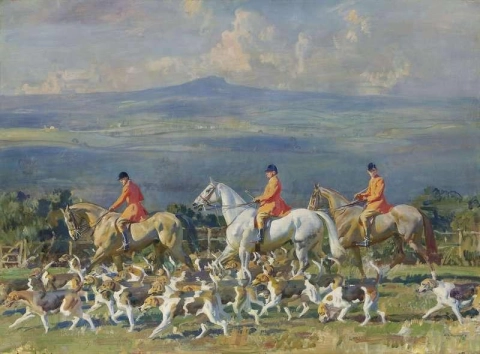 The Bramham Moor Hounds At Weeton Whin