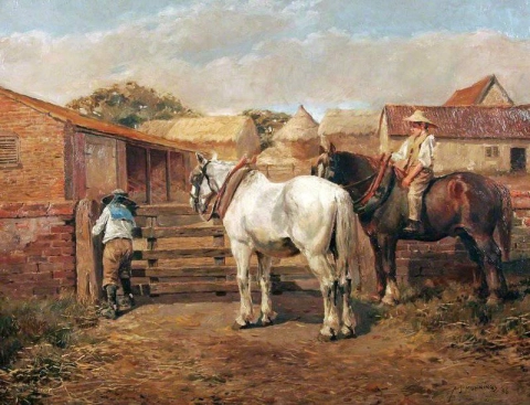 Het boerenerf 1896