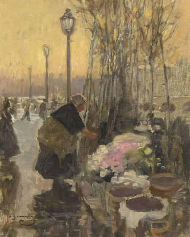 Blomsterförsäljaren Paris ca 1903