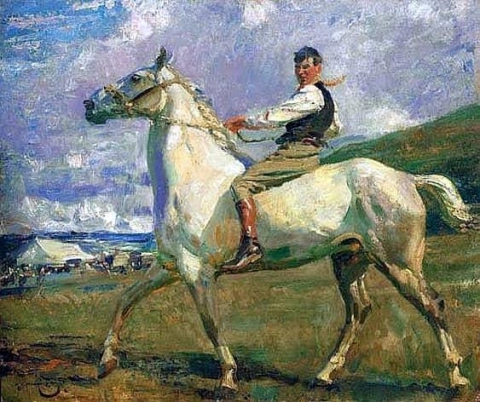 El caballo gris Hacia 1913