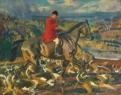 Der Jäger und seine Hunde