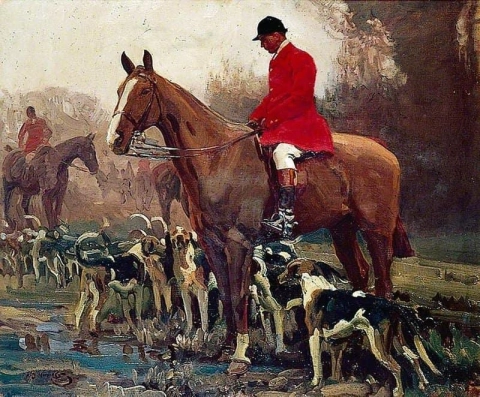Metsästäjä ja koirat