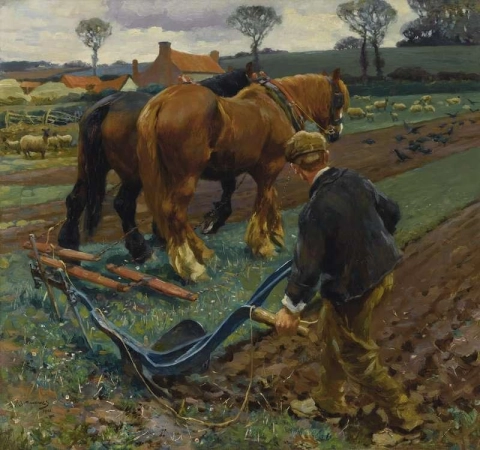 El arado a principios de la primavera de 1901