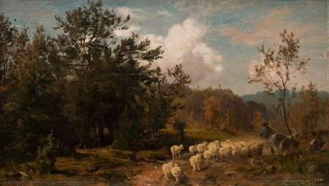 Herder In Een Landschap