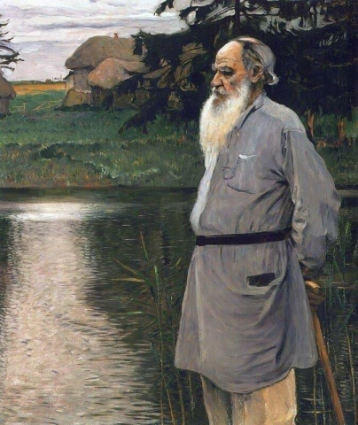 Porträtt av Greve Leo Tolstoy
