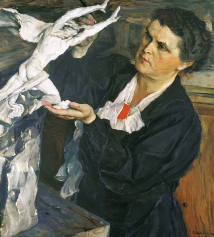 Retrato da escultora Vera Mukhina