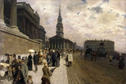 Die National Gallery in London 1877