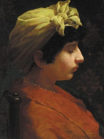 A Young Girl Seated